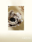 Gohobi Handmade Floral Incense Holder 001 - Lily: Striped Brown