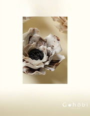 Gohobi Handmade Floral Incense Holder 001 - Lily: Striped Brown